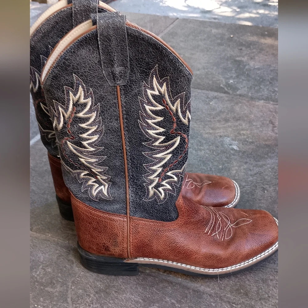 Cody James Boys' Ryder Western Boot Square Toe - Bbsc1910 6.0-D Kids Cowboy